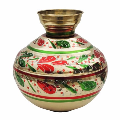 Brass Coloured Matka, 10 Ltr (ZMAS175 G)