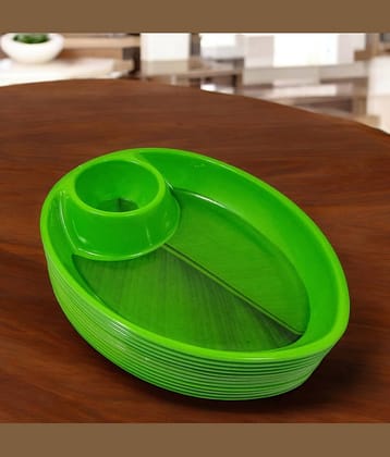 Inpro 12 Pcs Melamine Dark Green Platter