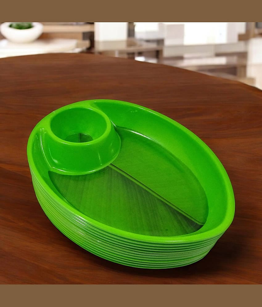 Inpro 12 Pcs Melamine Dark Green Platter