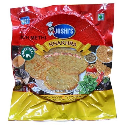 Joshi's Methi Khakhra (200g) | Traditional Crispy Snack | Healthy Tea-Time Treat