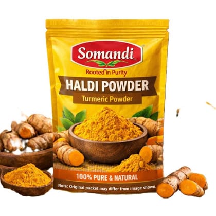 SOMNADI HALDI POWDER TURMERIC POWDER - 200 gm - 200 gm - One pouch of turmeric powder
