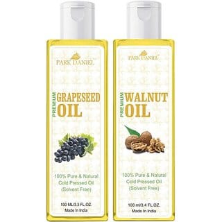 PARK DANIEL Grapeseed Oil &amp; Walnut Oil Combo Pack Of 2 bottle of 100 ml(200 ml) (200 ml)