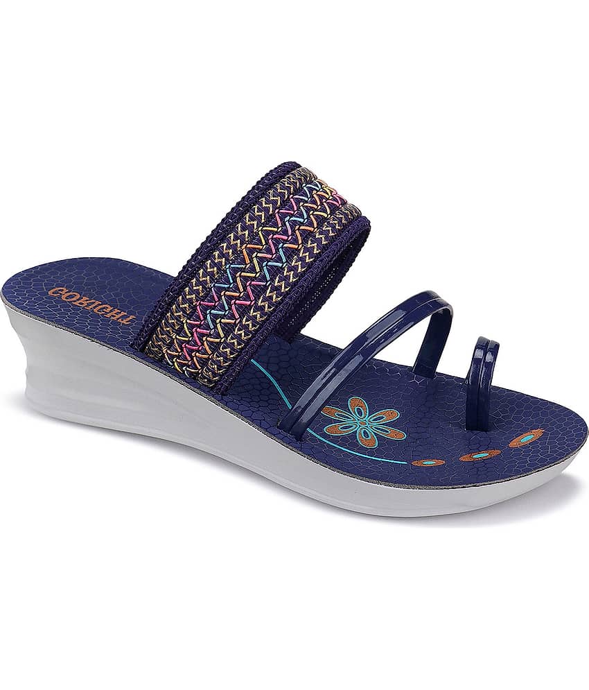 Bersache Blue Women's Flats