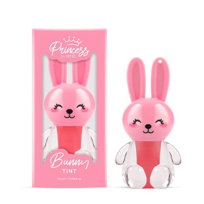 Princess by RENEE Bunny Lip Tint - Pink, for Pre-Teens, Lightweight & Long-Lasting Color, Non-Drying & Nourishing, Water-Based Formula, Blueberry Extracts, Strawberry & Vitamin E Infused, Cruelty-Free Princess by RENEE Bunny Lip Tint - Pink, for Pre-Teen