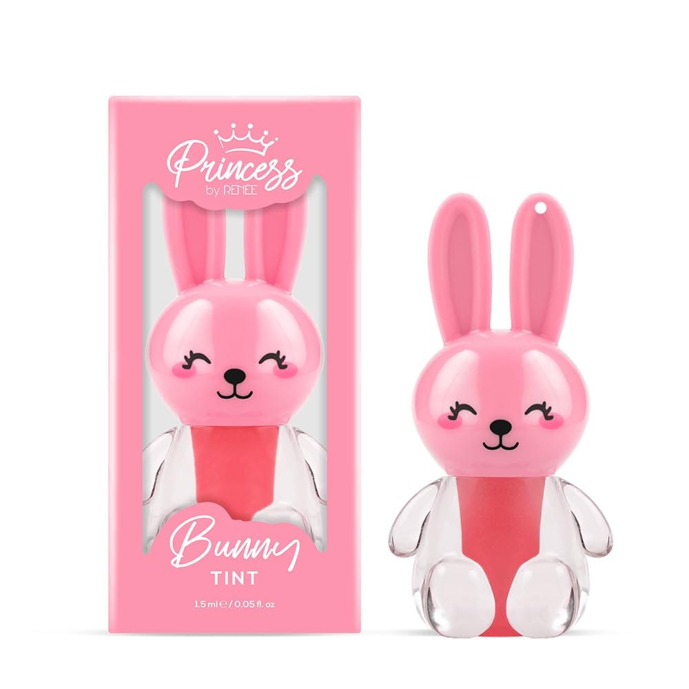 Princess by RENEE Bunny Lip Tint - Pink, for Pre-Teens, Lightweight & Long-Lasting Color, Non-Drying & Nourishing, Water-Based Formula, Blueberry Extracts, Strawberry & Vitamin E Infused, Cruelty-Free Princess by RENEE Bunny Lip Tint - Pink, for Pre-Teen