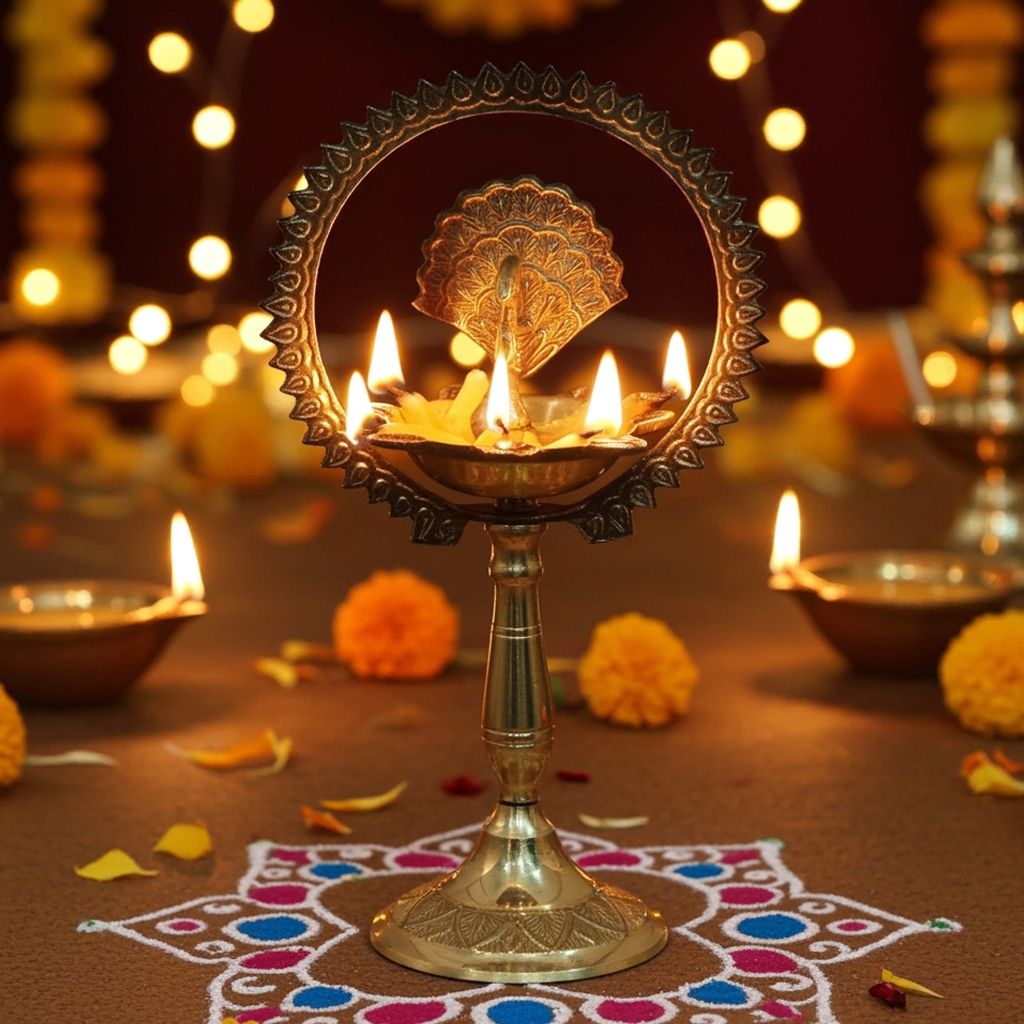 Brass Deepak More Charkar 4 (FMAS656 C)