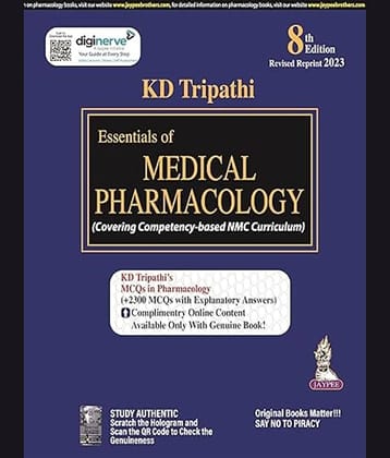 Essentials of Medical Pharmacology by K D Tripathi 2023 (8th edition)