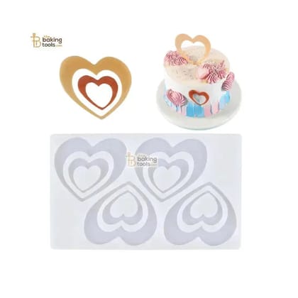 Heart Shaped - Silicone Garnishing Mat