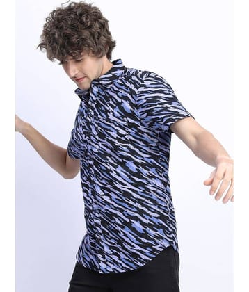 Ketch 100% Cotton Slim Fit Printed Half Sleeves Men's Casual Shirt - Orange ( Pack of 1 )