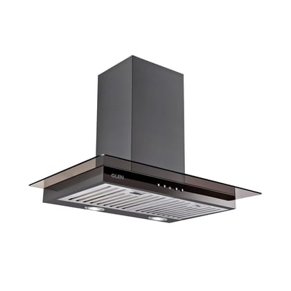 Designer Kitchen Chimney with Push Button Control Baffle filters 60cm 1000 m3/h -Black (6062 BL)