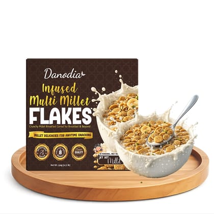 Danodia Foods Infused Multi Millet Flakes, 350 gm