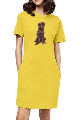 T-shirt Dress With Pockets - Chocolate Charm (3 Colours) (Slim Fit)
