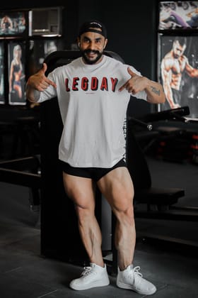 LEGDAY WILDVERVE OVERSIZED T-SHIRT-S / WHITE
