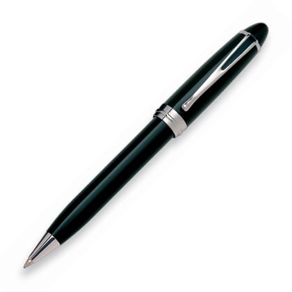 Aurora Ipsilon Deluxe Black with Chrome Trims Ballpoint Pen