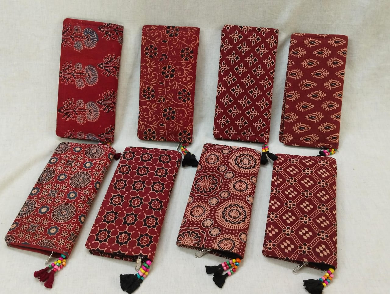 Ladies Merun Printed Money Purse