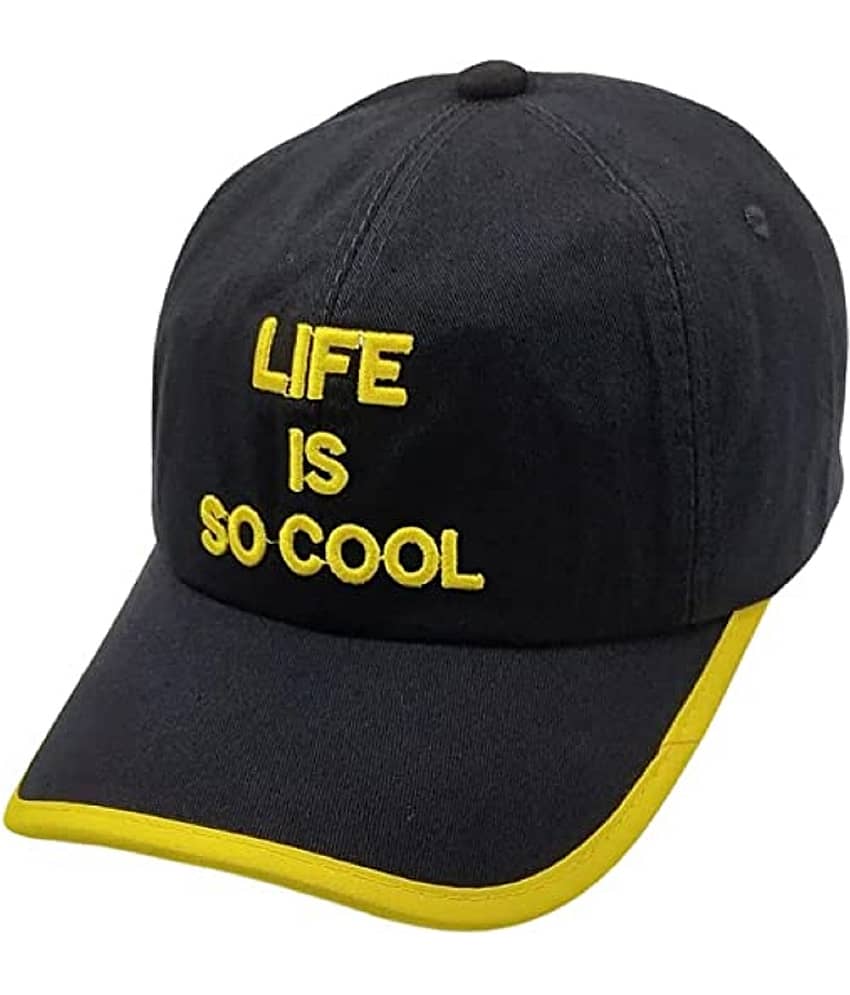 Zacharias - Yellow Cotton Men's Cap ( Pack of 1 )
