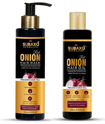 Herbal Onion Shampoo |Anti Hair Fall Shampoo | Herbal Shampoo| 200 ml &  Onion Oil | Hair Growth Oil | Advance Herbal Oil | Hair Fall Control Oil | 200 ml - Hair Care Combo