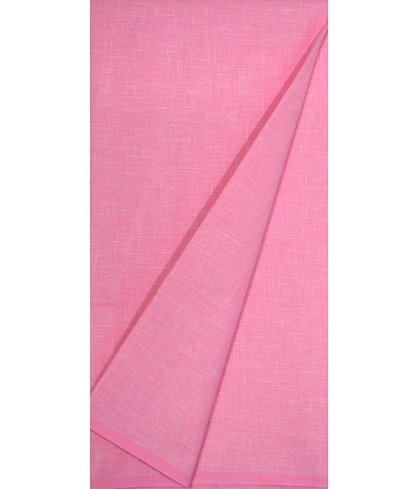 KUNDAN SULZ GWALIOR Pink Cotton Blend Unstitched Shirt pc