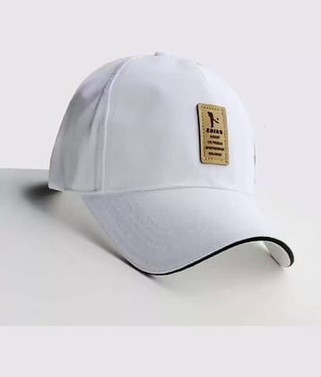 BAYEMA Pack of 1 Cotton Men's Cap ( White )