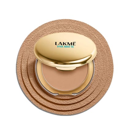 Lakme 9to5 Hya Matte Pressed Powder Almond 9gm Lakme 9to5 Hya Matte Pressed Powder Almond 9gm - Almond / 9 g (Pack of 1)