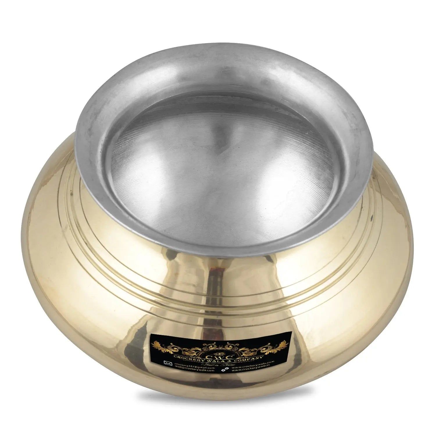 Pure Brass Kalai Punjabi Biryani Handi Patili 4000 ml