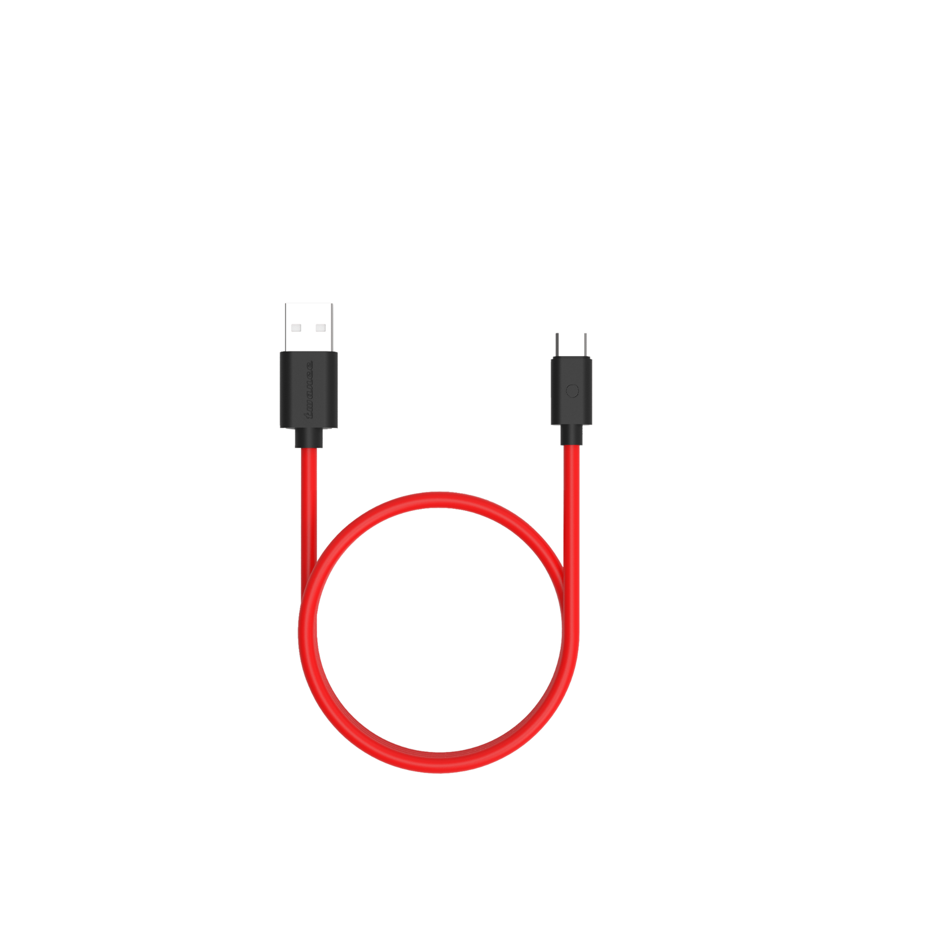Twance T20R TPE - Type C to USB Charging & data transfer Cable, 1 M, Red