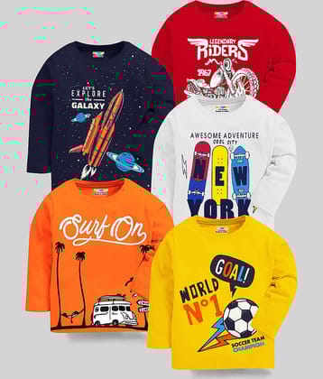 Kuchipoo Pack of 1 Boys Cotton Blend T-Shirt ( Multicolor 1 )