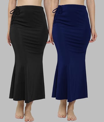 N-Gal Multicoloured Lycra Petticoat - Pack of 2