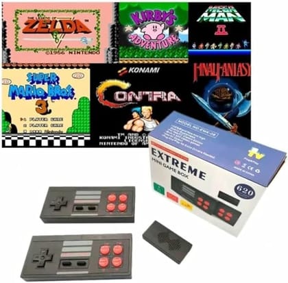 SMARTCAM Plug & Play Video Game Set for Tv Gaming Console 2 Player Extreme Mini Game Box for Kids 8 Bit Video Game with Classic Inbuilt Game Super Mario Contra (Standard Edition)