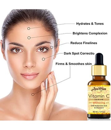 Aromine Vitamin C Serum - Skin Whitening & Anti Ageing Face Serum SPF 20 30 mL