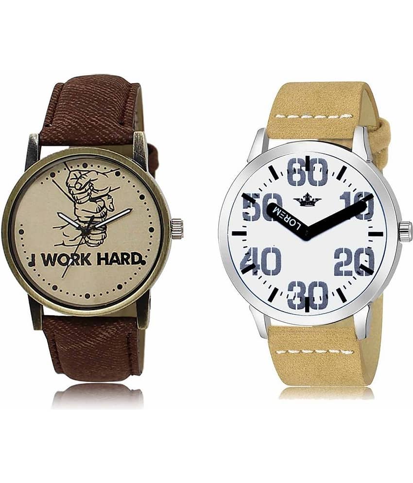 Lorem - Analog Watch Watches Combo For Men and Boys ( Pack of 2 )