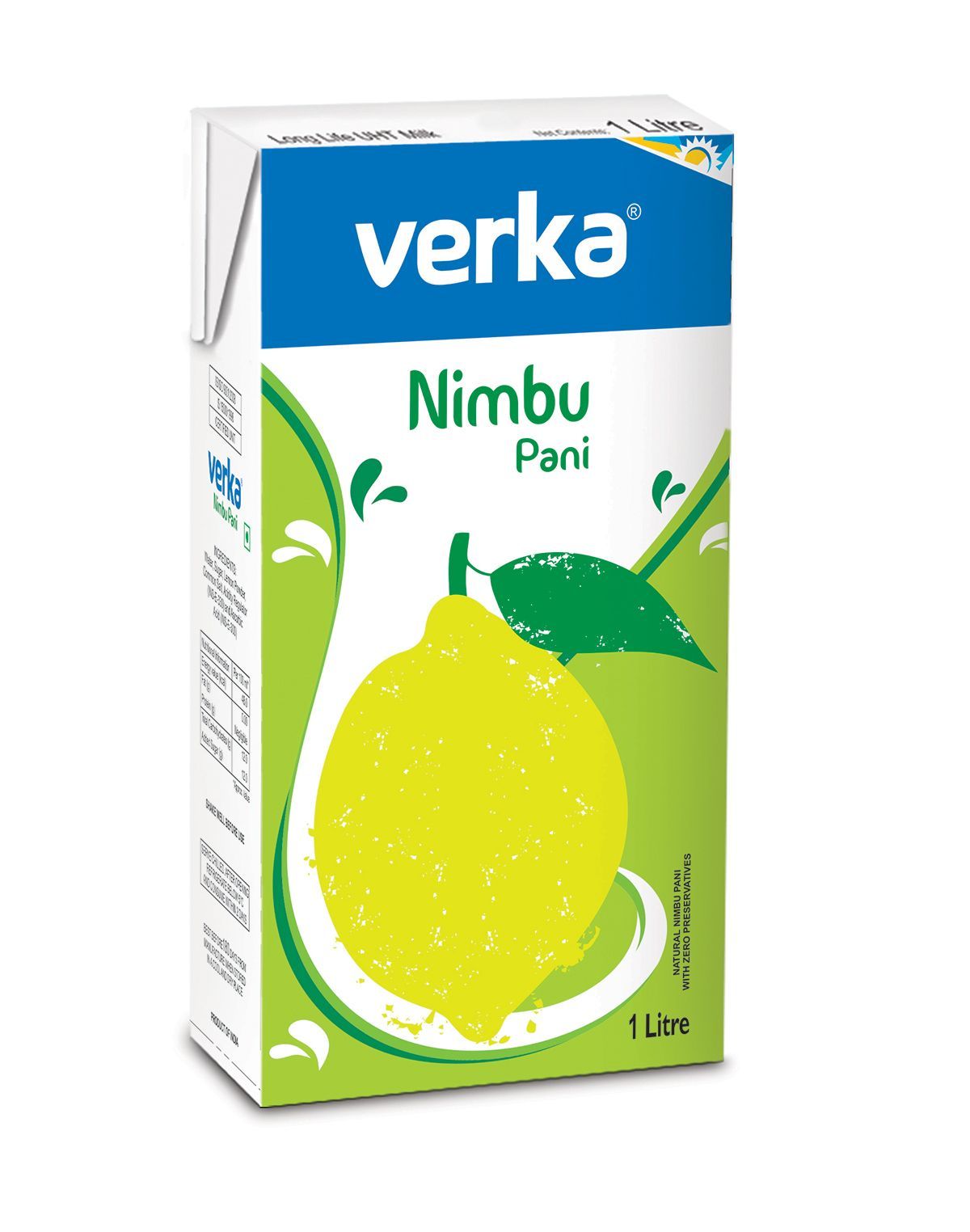 Verka Nimboo Pani 1 Litre Tetra