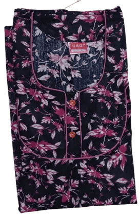 Blue Floral Nightgown