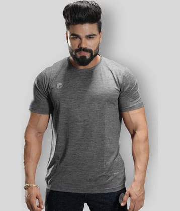 Omtex - Grey Melange Cotton Regular Fit Men's Sports T-Shirt ( Pack of 1 )