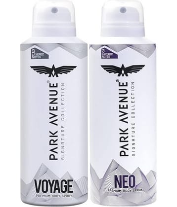 Park Avenue VOYAGE & NEO Deodorant ,150 ML each Deodorant Spray for Men,Women,Unisex 300 ml ( Pack of 2 )
