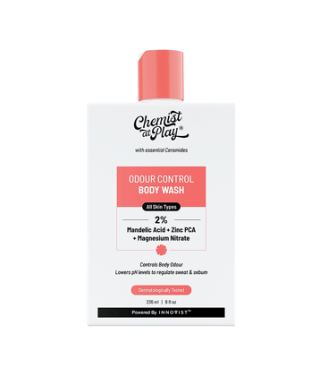 Chemist At Play Odour Control Shower gel Mandelic Acid Body Wash Controls Body Odour, 236ml (Pack of 1)