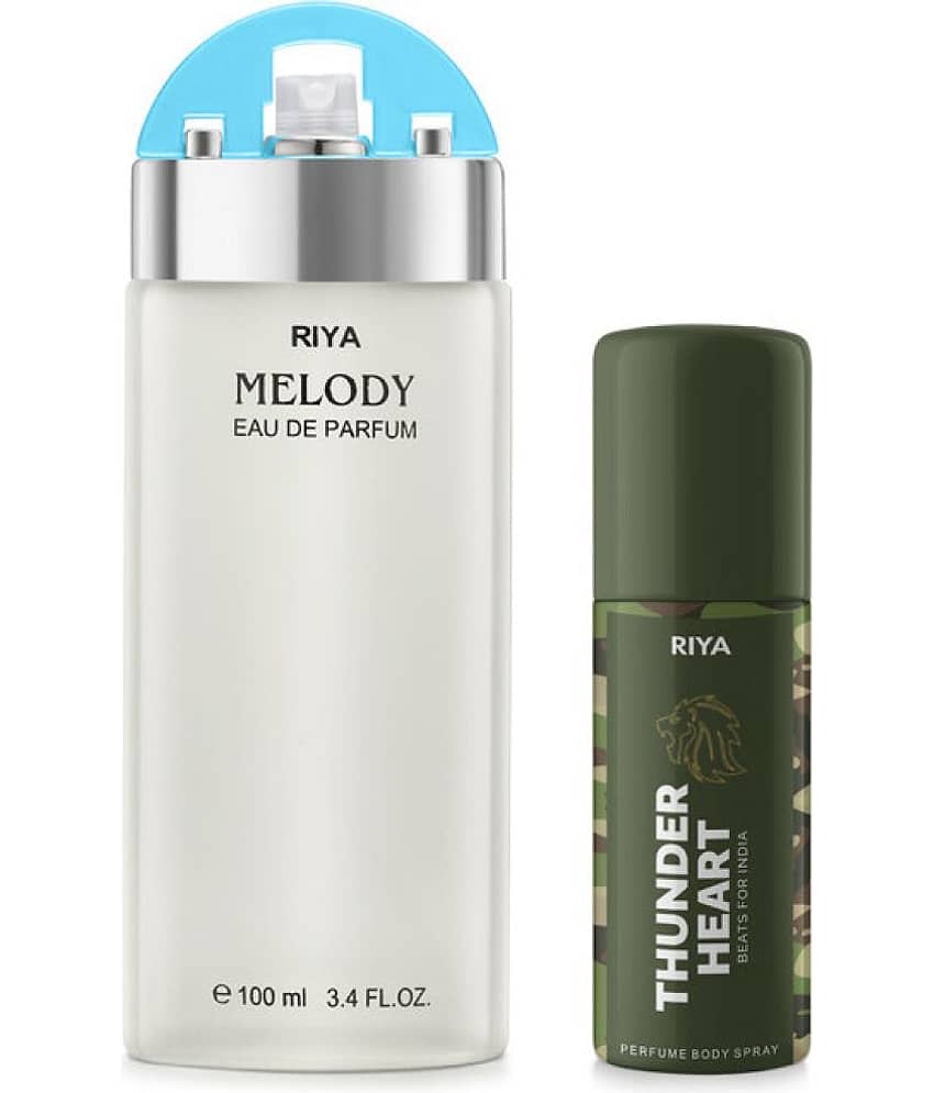 Riya Melody (100ml) & Thunderheart Green(40ml) Deodorant & Perfume For Unisex (Pack of 2)