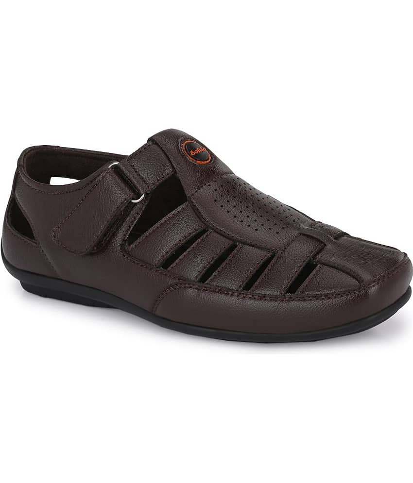 softio - Brown Men's Sandals