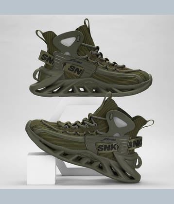 ATOM Alphabounce Olive Men's Sneakers