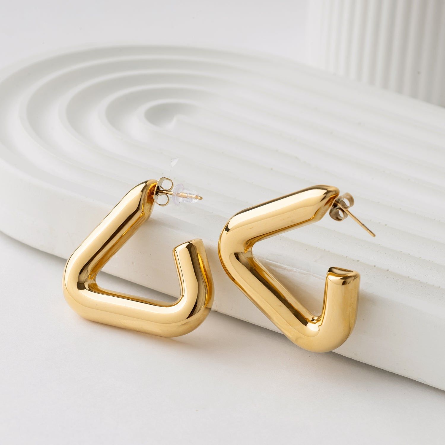Golden Prism Hoops