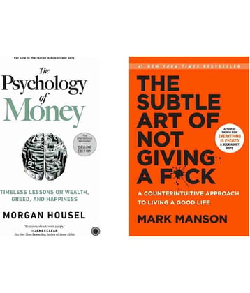( Combo Of 2 Pack ) The Psychology of Money & The Subtle Art of Not Giving a Fck English Edition Book Paperback - By ( Morgan Housel & Mark Manson )