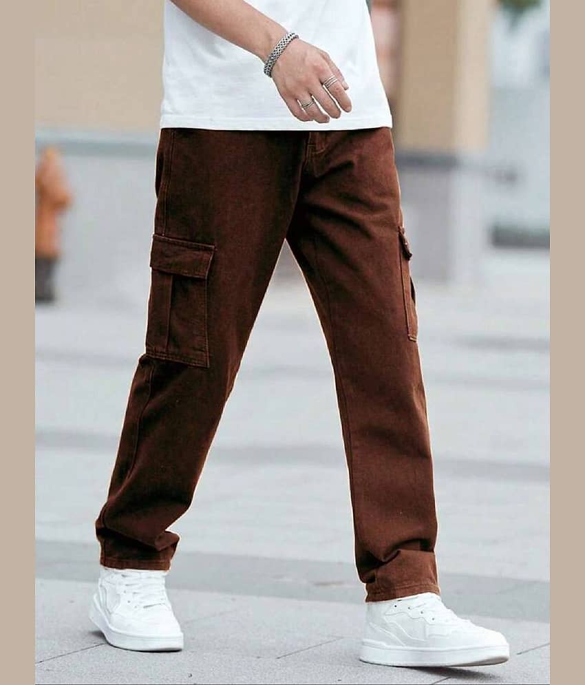 GF Basic Men's Jeans - Brown ( Pack of 1 )