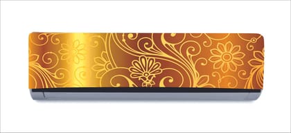 DreamKraft Decorative Yellow Flowers Leaves with Dark Yellow Background AC Sticker (Multicolor PVC Vinyl, 30cm X 91cm) DreamKraft Decorative Yellow Flowers Leaves with Dark Yellow Background AC Sticker (Multicolor PVC Vinyl, 30cm X 91cm)