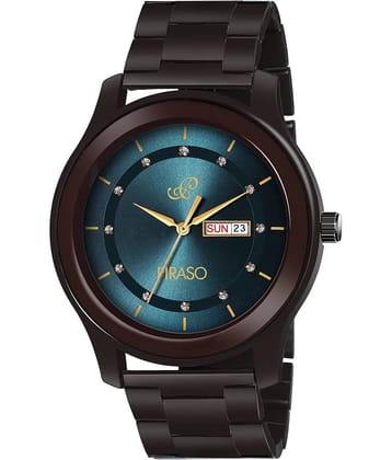 PIRASO Brown Stainless Steel Analog Men's Watch