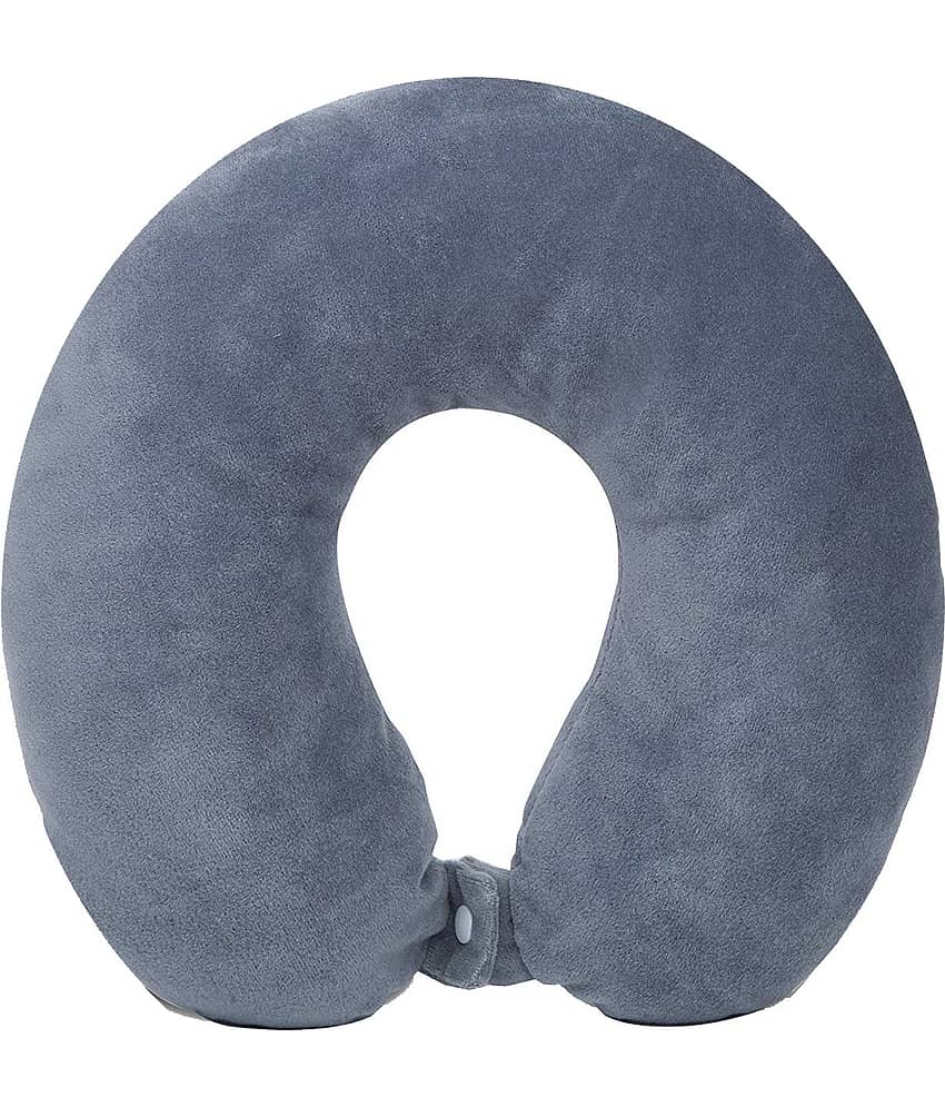 JUZZII Grey Neck Pillow ( Pack of 1 )