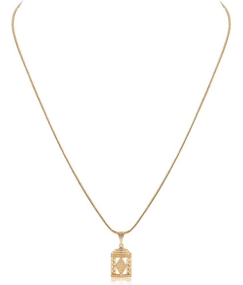 Gilher Gold Plated Daily Wear Pendent Chain For Women And Girls
