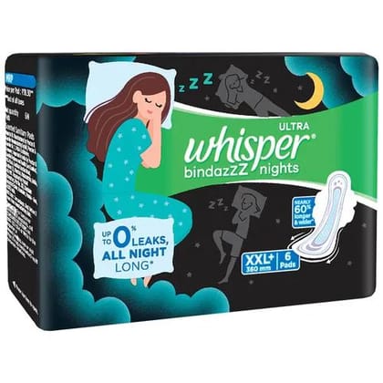 Whisper Bindazzz Nights XXL+ 6 Pads