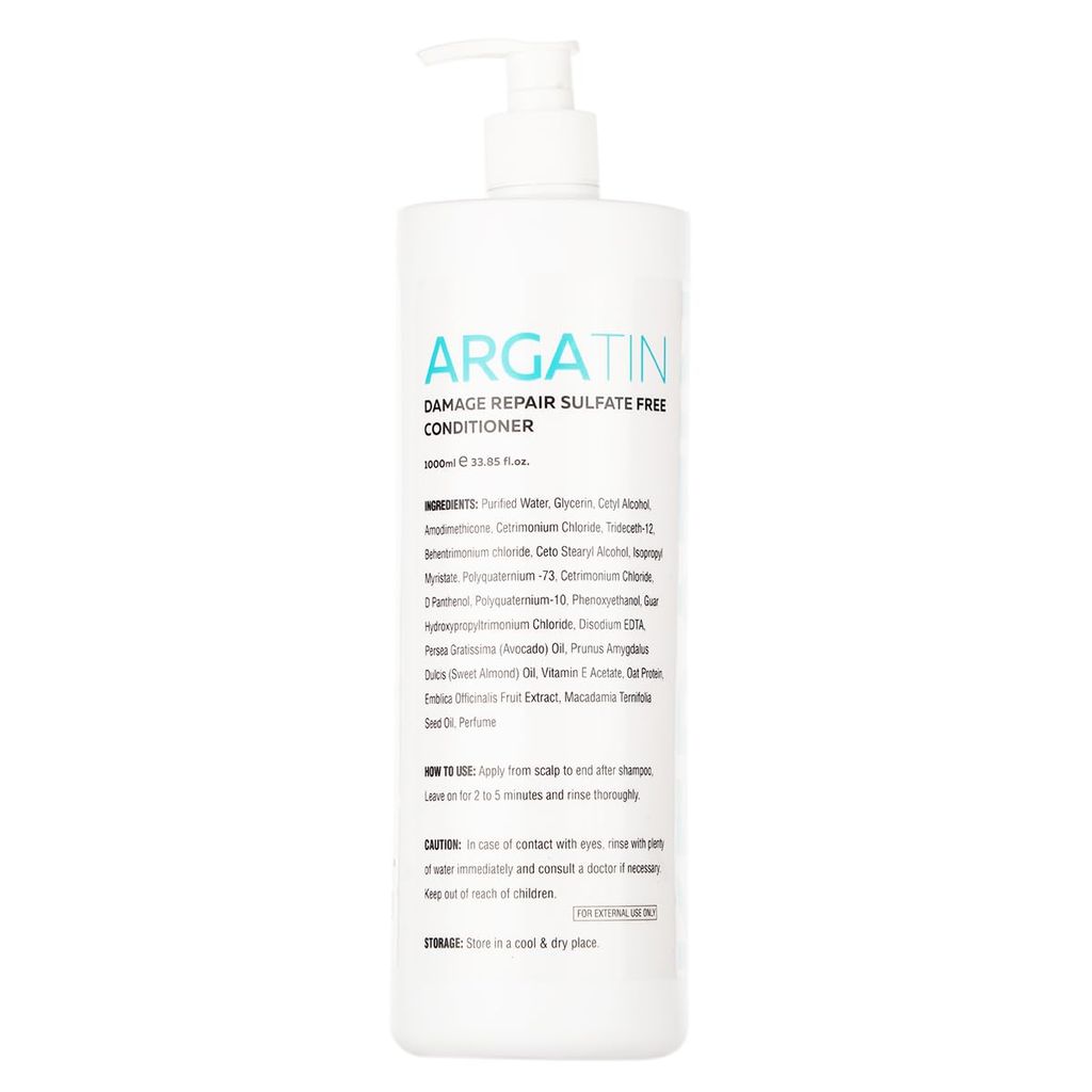 Argatin Keratin Damage Repair Sulphate Free Conditioner For Dry And Frizzy | Nourishing | Straighter And Smoother Hair 1000Ml