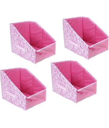 PrettyKrafts Leggings stacker, Organiser for clothes, Leggings, T Shirts, Tops storage boxes, (Set of 4), Multi