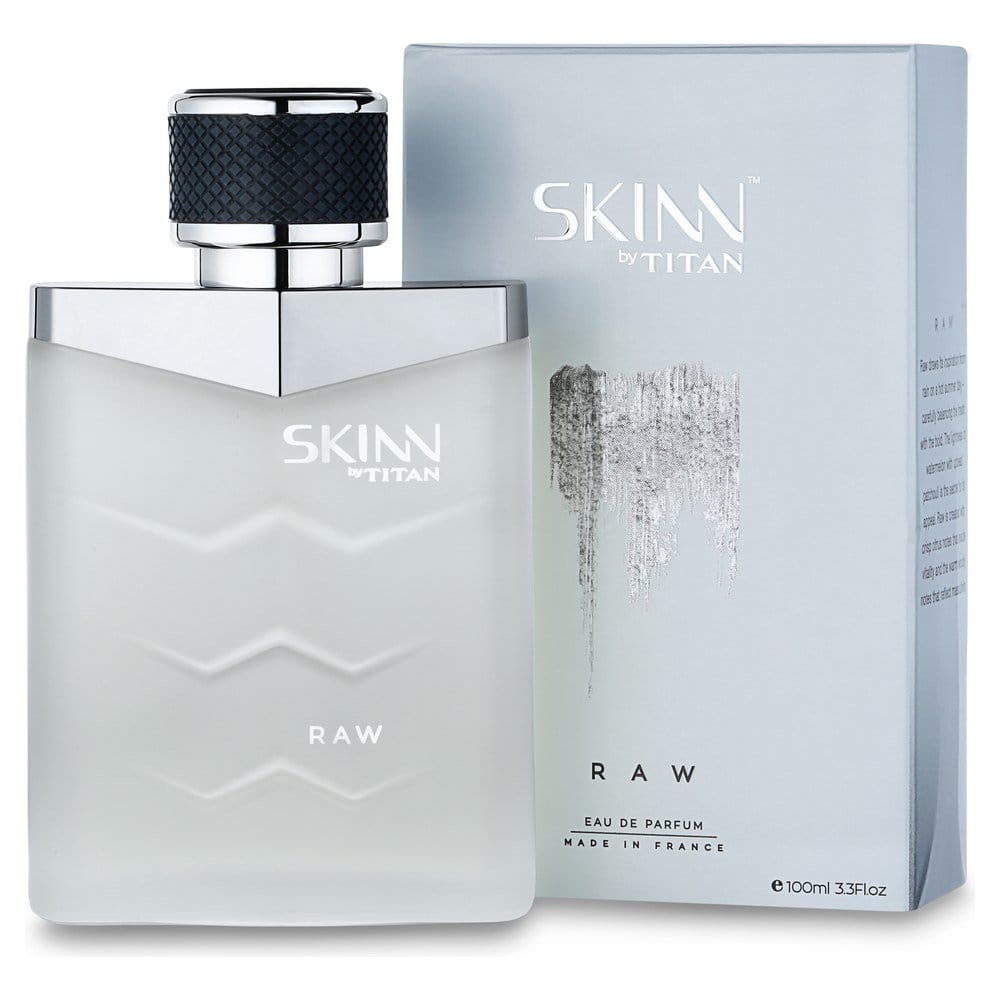 Skinn By Titan Raw Long Lasting EDP for Men - 100 Ml | Perfume Spray | Eau De Parfum | Cologne | Daily Use | Premium Fresh Fragrance | Grooming Essentials